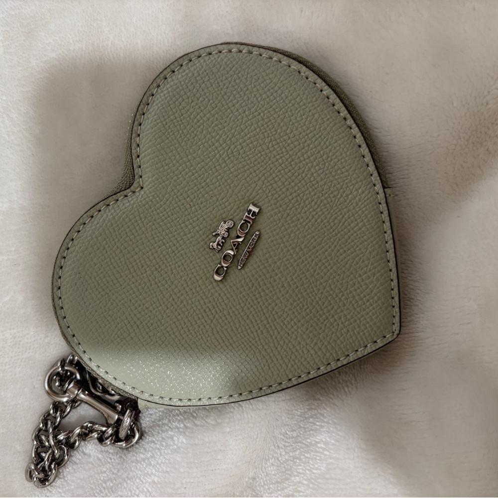 Coach Heart-Shaped Green Bag